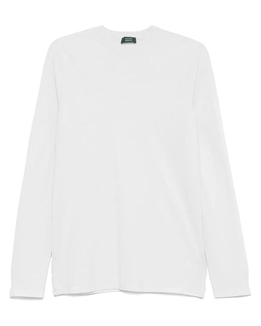 Zanone White Cotton T-Shirt for men
