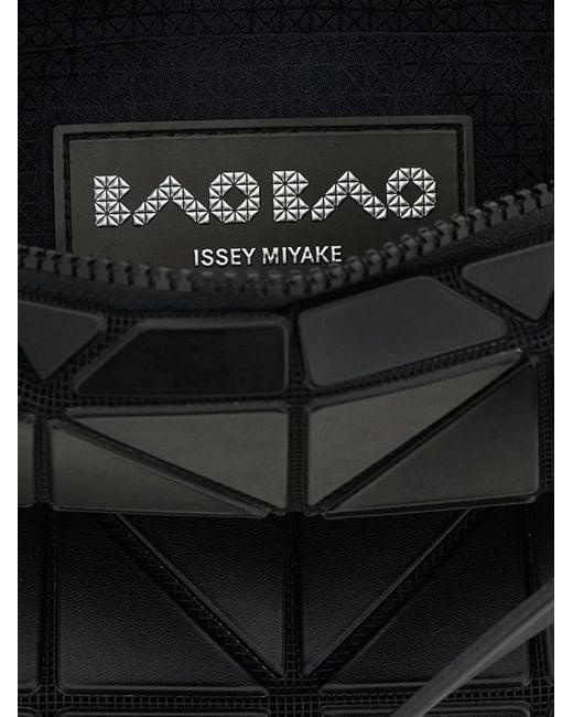 Issey Miyake Black Geometric-Panel Shoulder Bag