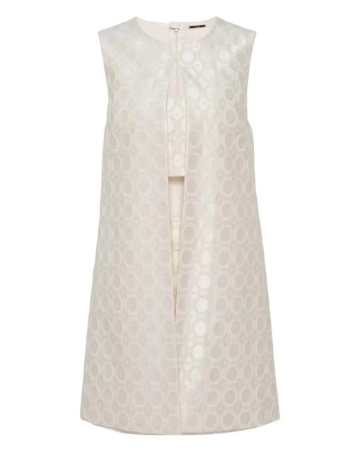 Alexis White Asha Midikleid mit Jacquardmuster