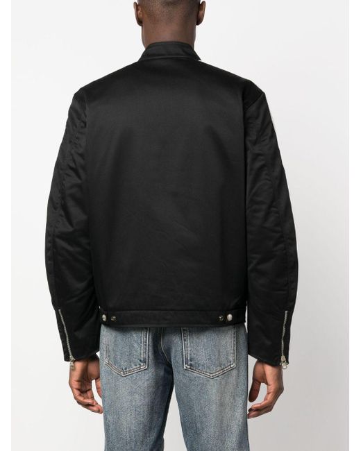 【Diesel】 Diesel J-Beck Biker Jacket Black Men's Biker jacket in padded cotton with bands | Multicolor