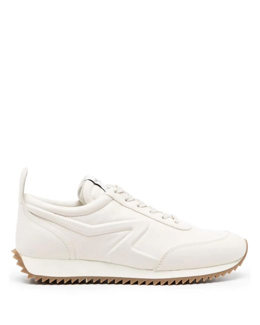 Rag & Bone White Retro Runner Leather Sneakers