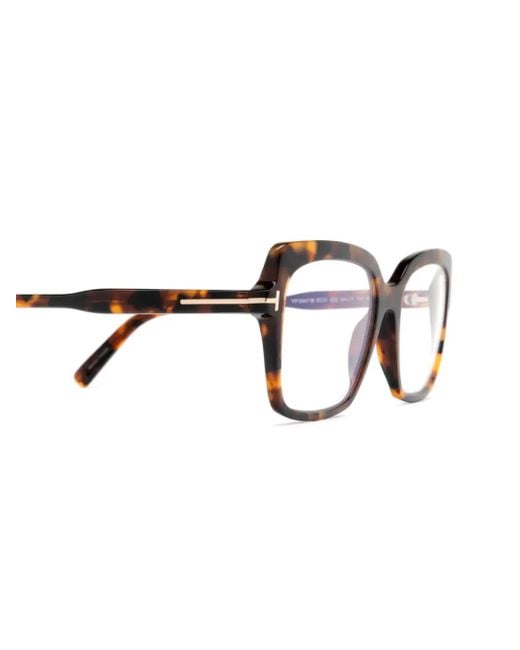 Tom Ford Brown Square-Frame Glasses
