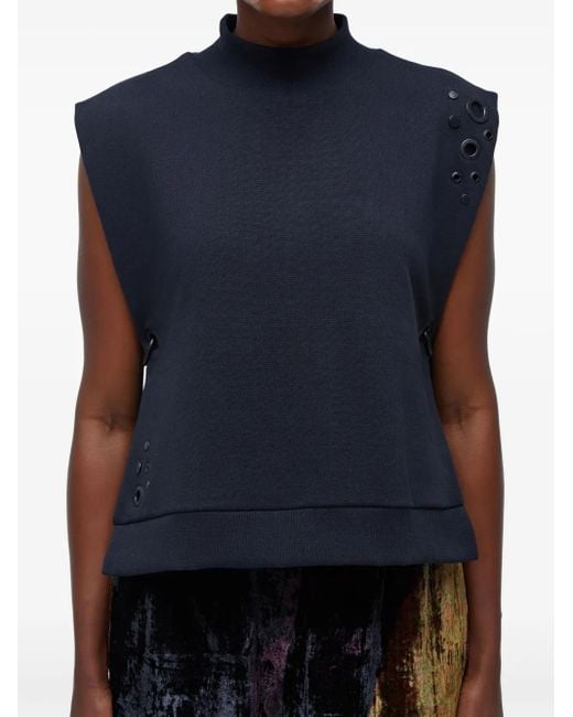Top Smanicato A Collo Alto di Osklen in Black