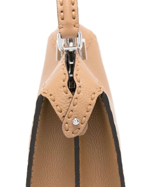 Fendi Peekaboo I See U Kleine Shopper in het Natural