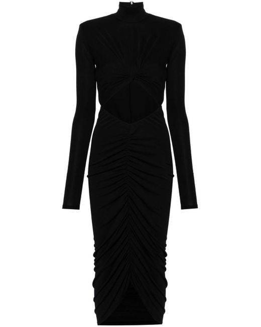 ANDAMANE Black Kim Cut-out Midi Dress