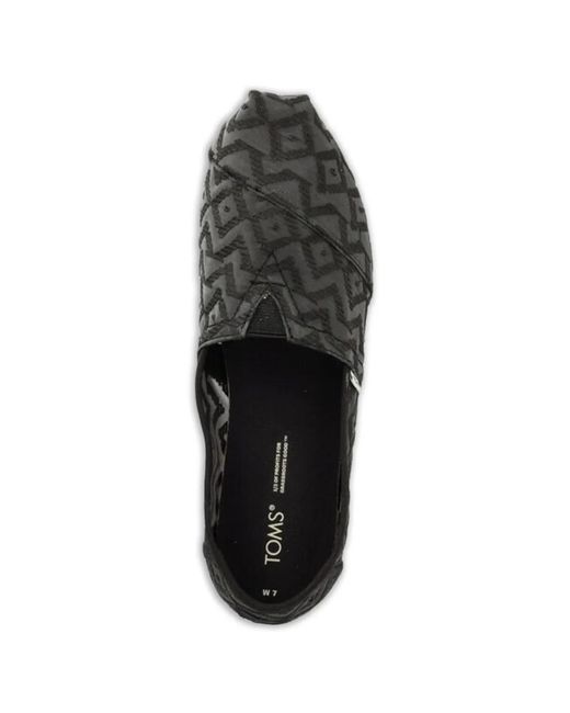 TOMS White Geometric-Pattern Espadrilles