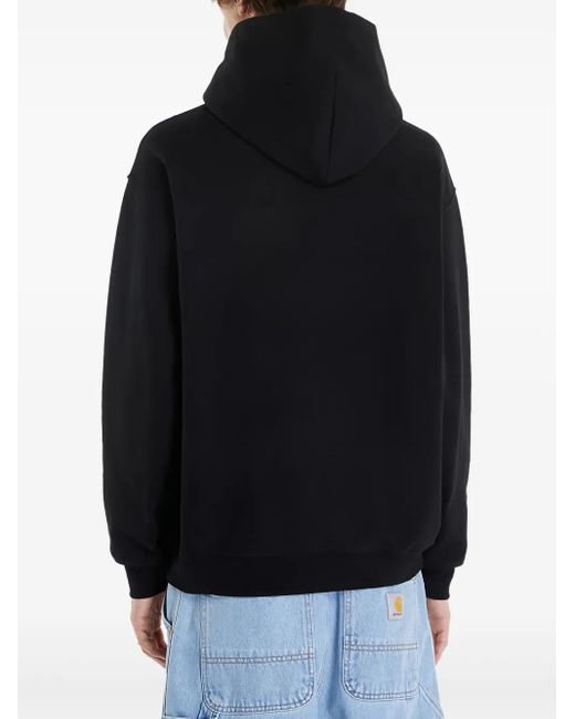 Dime Black Small-Logo Hoodie