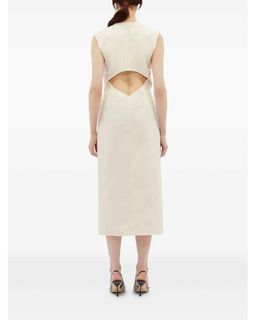 Robe À Design Sans Manches MSGM en coloris White