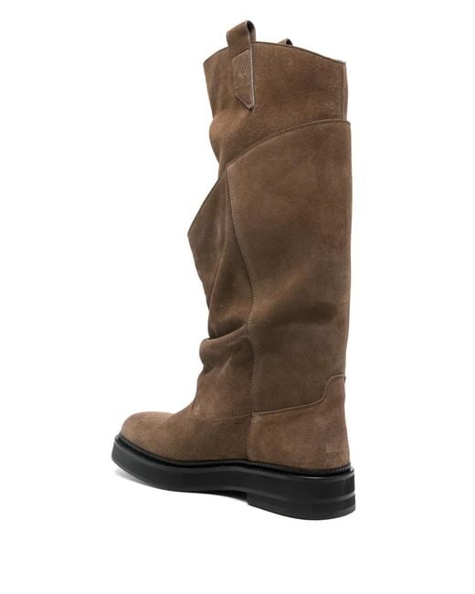 The Attico Brown Robin Promenade Knee-High Suede Boots