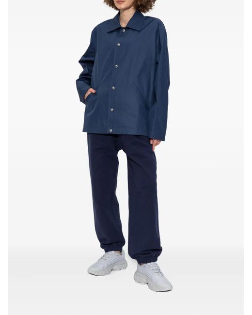 Jil Sander Blue Jacket With Collar