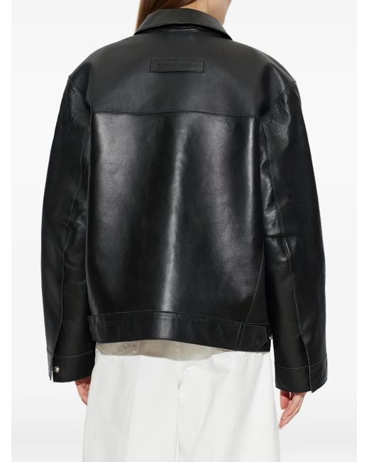 Samsøe & Samsøe Black Sastevie Leather Jacket