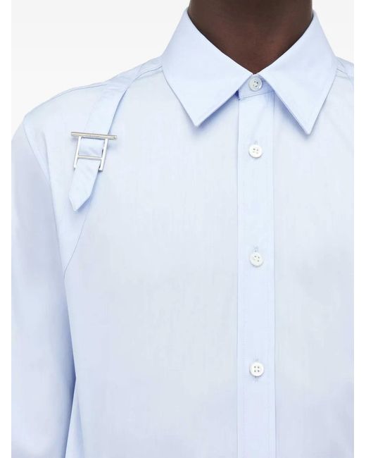 McQueen Harness Overhemd in het Blue voor heren
