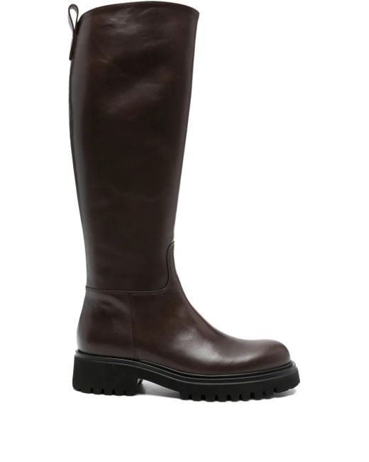 Guglielmo Rotta Black Warth knee-high boots