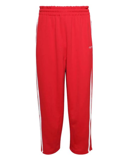 Vetements Red Elasticated Track Pants for men