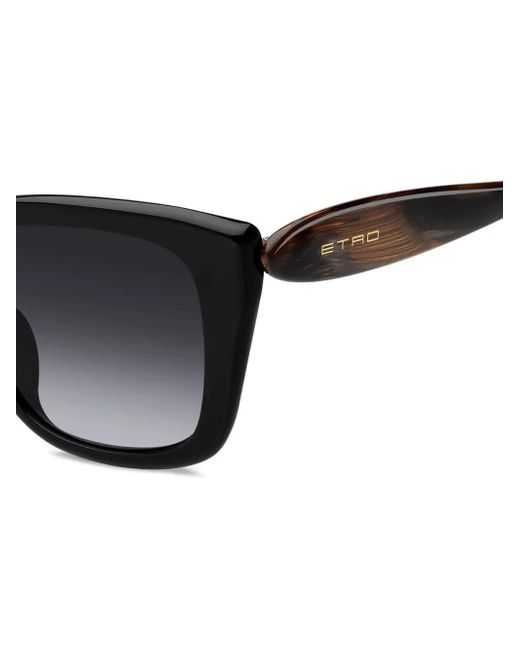 Etro Black Square-Frame Sunglasses