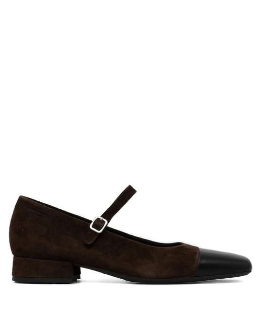 Vagabond Black Debbi Buckle-Strap Square-Toe Pumps