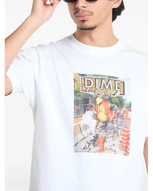 Dime White Pothole T-Shirt
