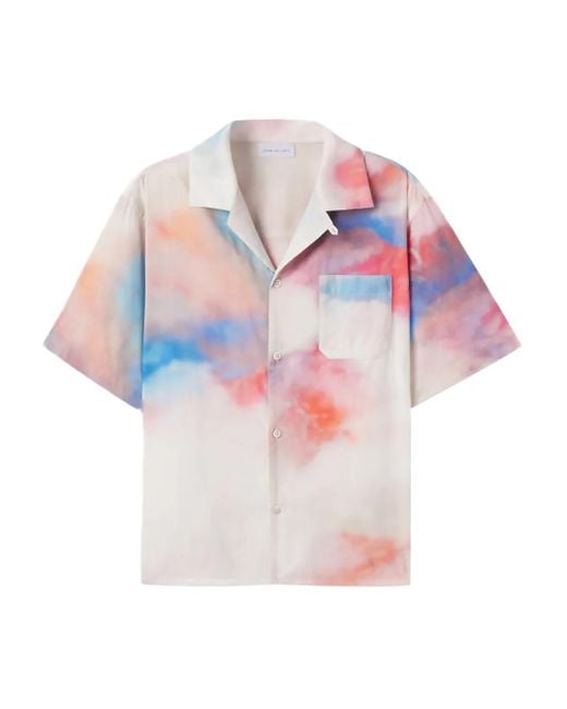 John Elliott Pink Camp Shirt for men