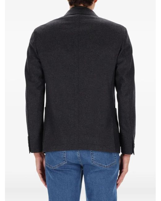 Zegna Blue Buttoned Jacket for men