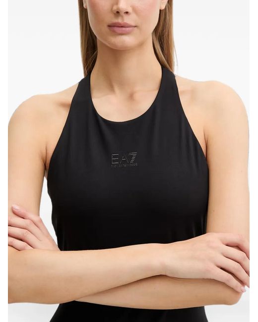 EA7 Romper Met Logodetail in het Black