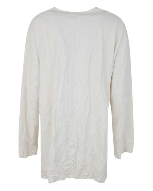 Maria Calderara White Graphic Button Jacket