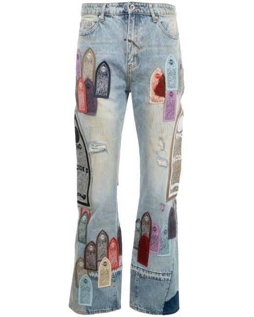 Who Decides War Blue Pastel Jeans for men