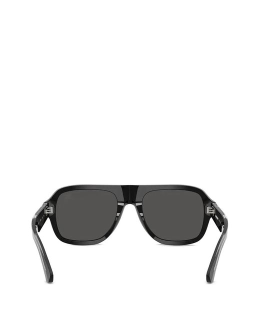 Burberry Black Pilot-Frame Sunglasses for men