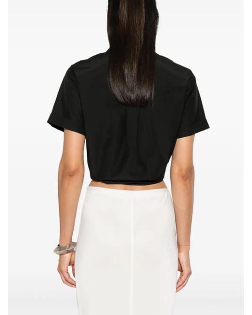 Theory Black Tied Shirt