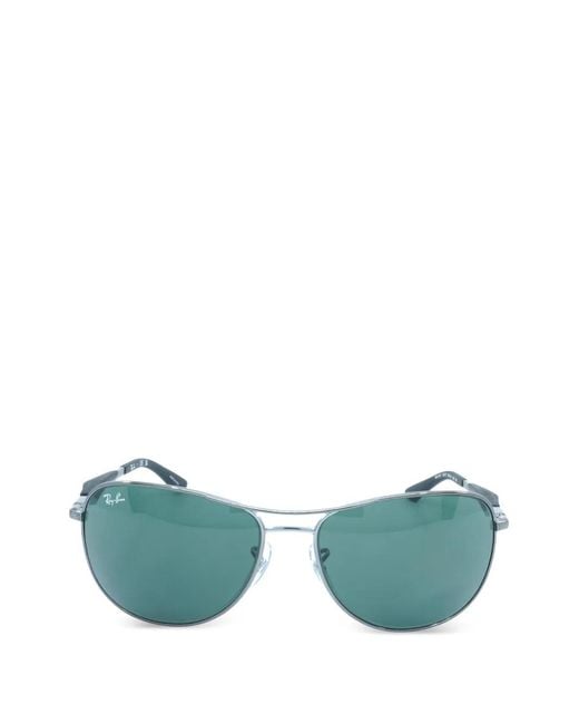 Ray-Ban Green Round-Frame Sunglasses for men