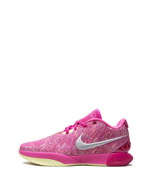 Nike Pink Lebron 21 The World Is Your Oyster Sneakers for men