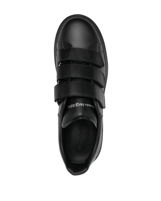Alexander McQueen Triple Sneakers Met Klittenband in het Zwart voor heren |  Lyst NL