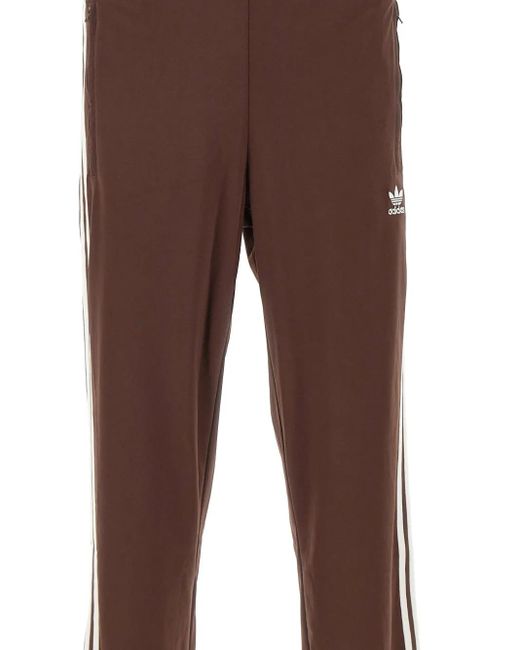 Pantalones de chándal con rayas laterales Adidas de hombre de color Brown