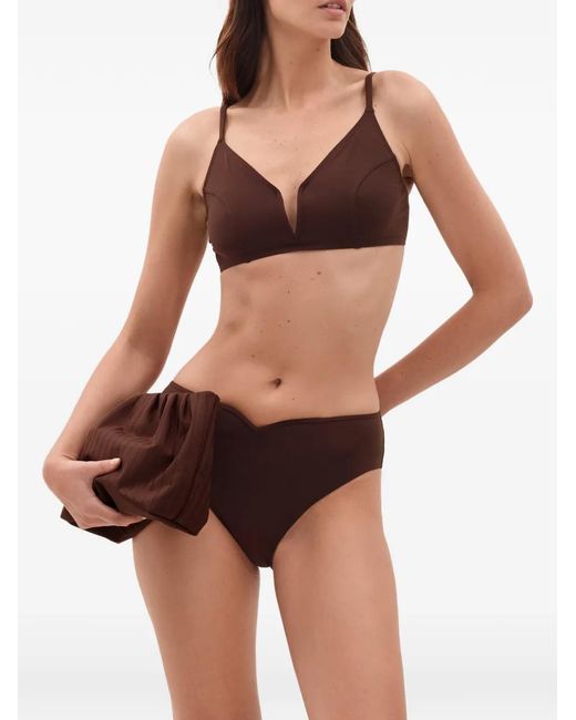 Eres Brown Elancée Triangle Bikini Top
