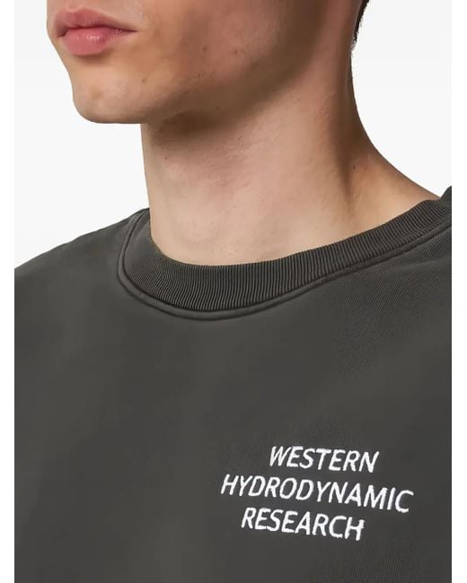 メンズ Western Hydrodynamic Research ロゴ スウェットシャツ Black