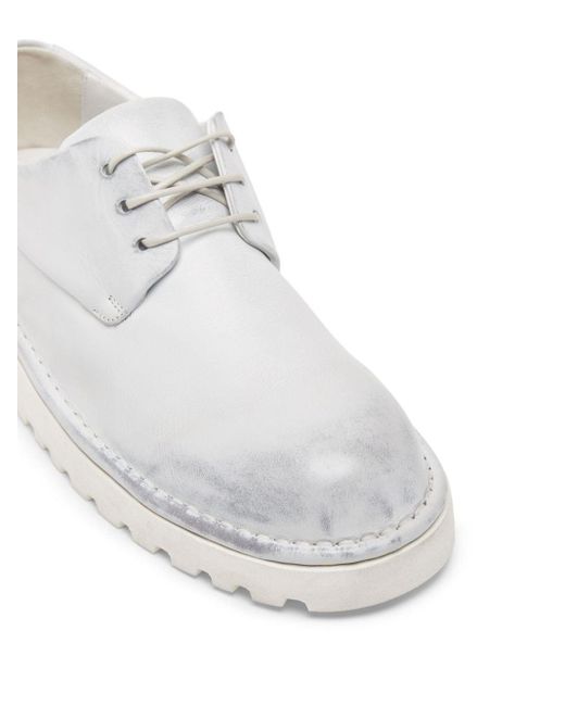 Marsèll White Sancrispa Alta Pomice Derby Shoes for men