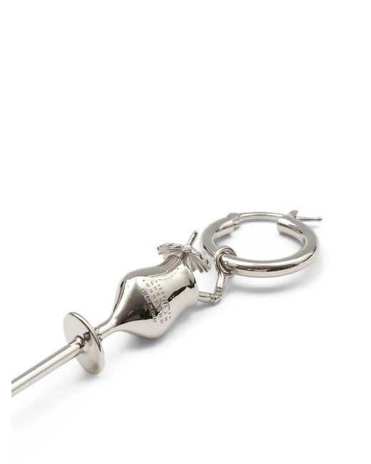 MM6 by Maison Margiela White Cocktail Earrings