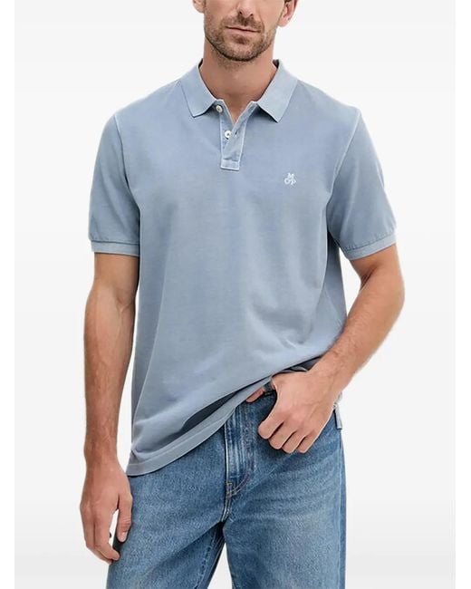 Marc O' Polo Blue Buttoned Polo Shirt for men