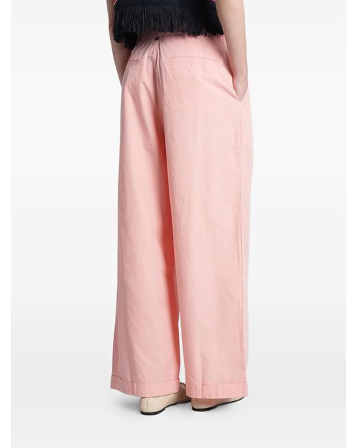 Antik Batik Pink Taylora Pleated Wide-Leg Trousers