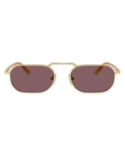 Persol Brown Oval-Frame Sunglasses