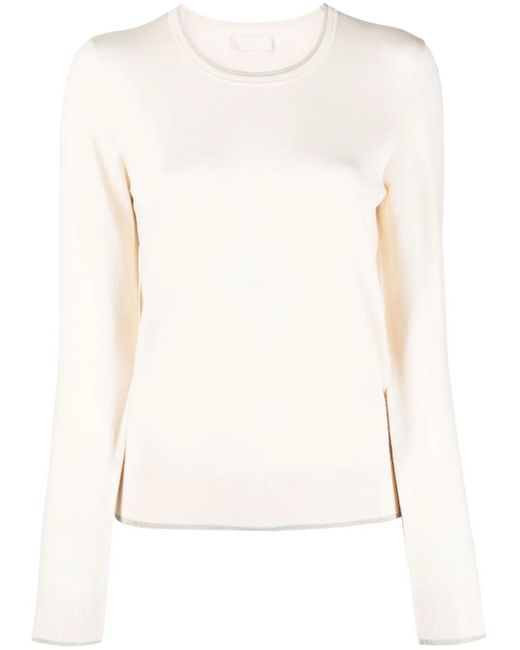 Liu Jo White Knitted Jumper