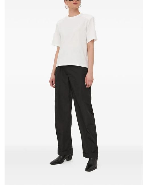 Herskind Black Elasticated Cargo Trousers