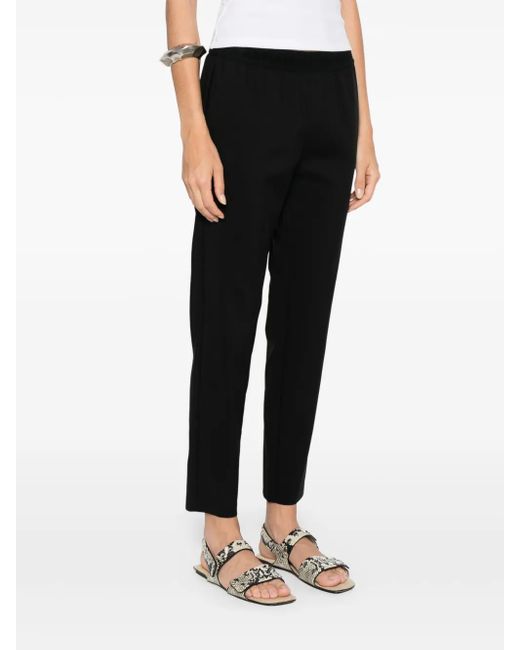 ERMANNO FIRENZE Black Straight-Leg Trousers