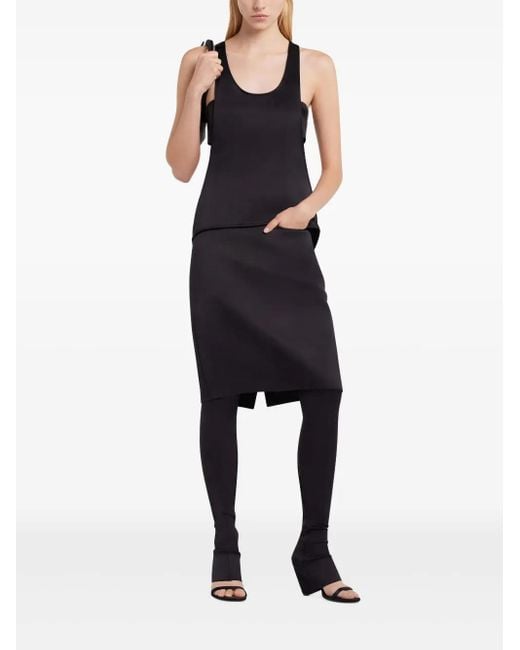 Courreges Black Infinity Tank Top