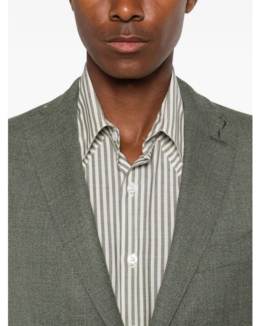 Boglioli Gray K-Jacket Single-Breasted Patch-Pocket Blazer for men
