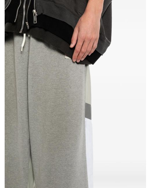 Maison Mihara Yasuhiro White Layered-Hem Track Pants for men