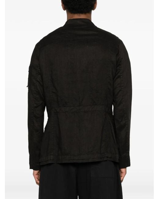 Masnada Black Pocket Zip Jacket for men