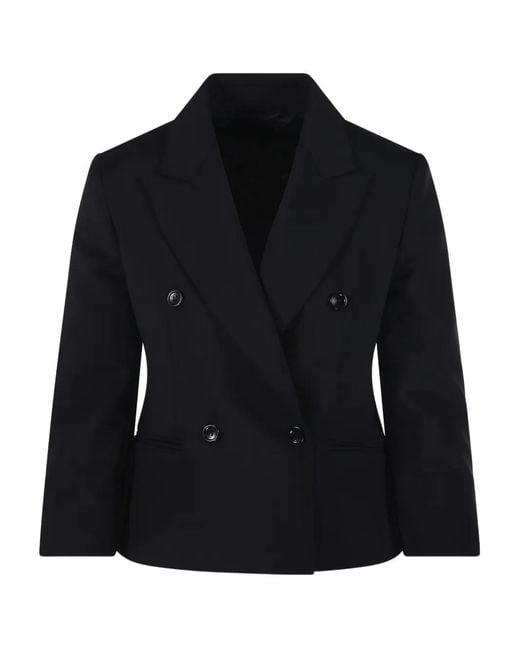 Max Mara Black Double-Breasted Blazer