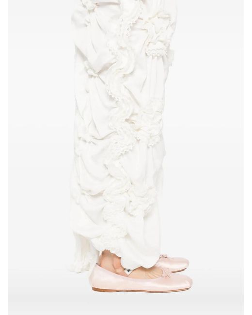 Róisín Pierce White Rose Of Light Asymmetric Skirt