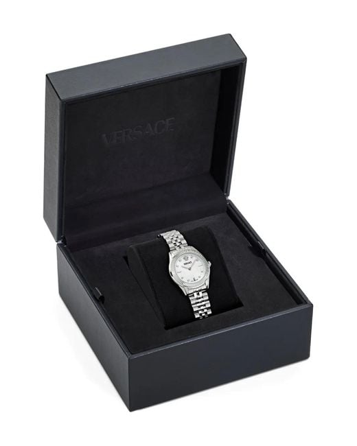 Versace White Greca Diamond 30Mm