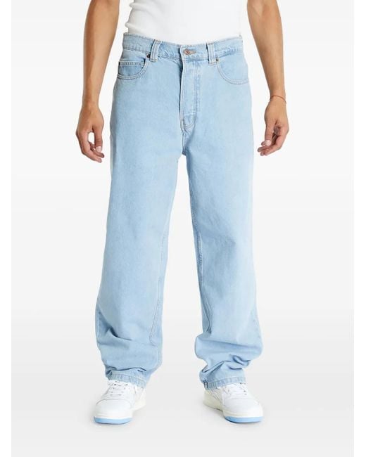 Dickies Logo Wide Jeans In Blue For Men